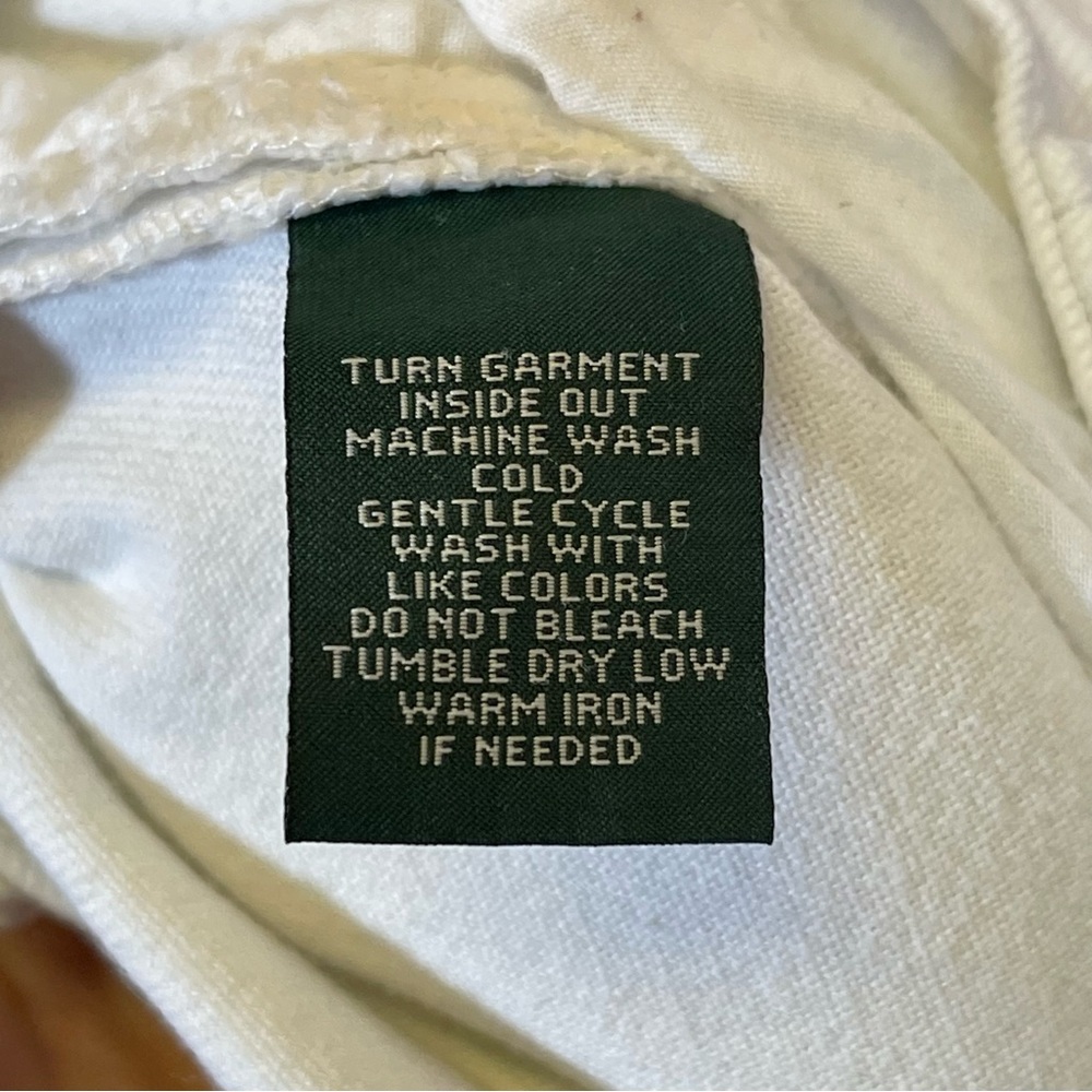 LRL Lauren Jeans Co, White Classic Straight Jeans, Size 14. Excellent condition! - Picture 8 of 8